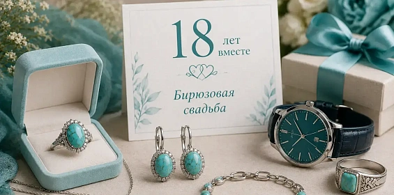 Что подарить на бирюзовую свадьбу?